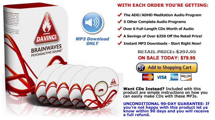 Purchase the DaVinci Brainwave Entrainment Audio Suite